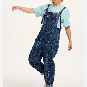 Lucy and Yak  Denim floral Jumpsuit
